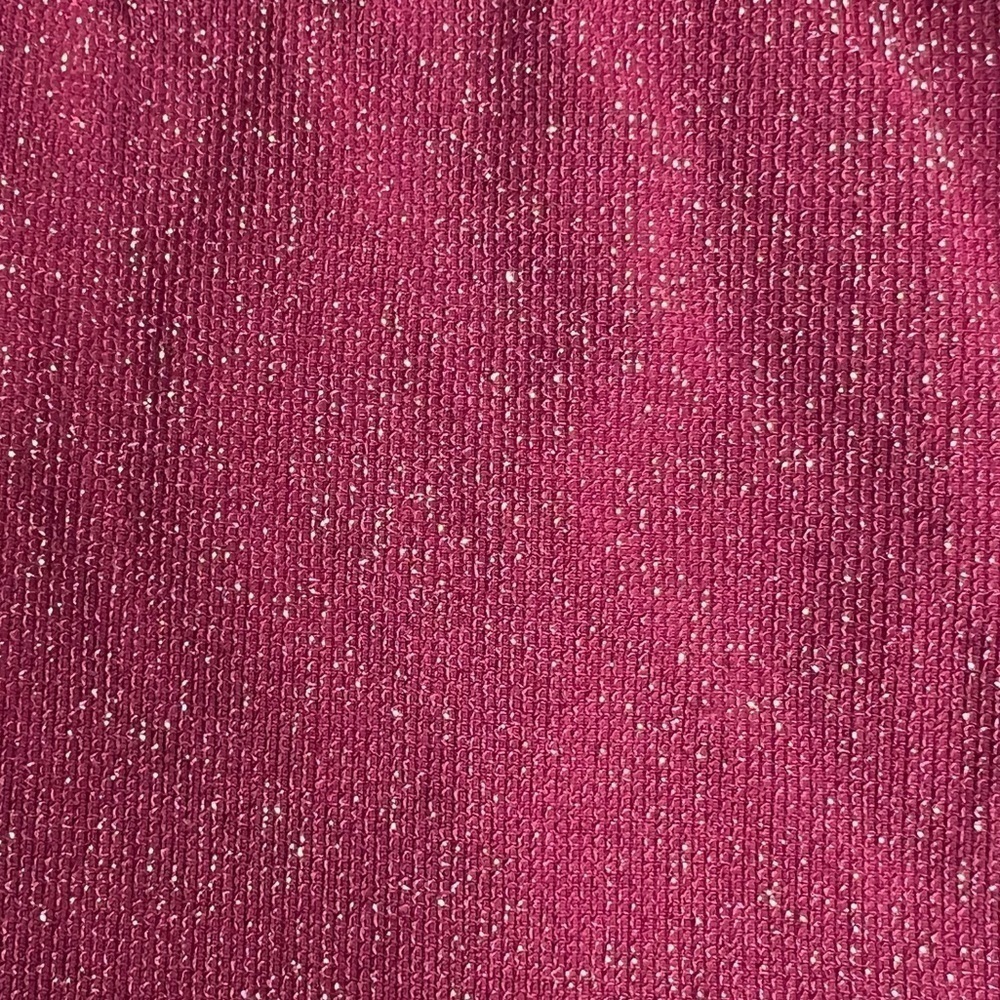 Bar III BLACKBERRY Shimmer Strappy-Leg One-Piece Swimsuit - Picture 9 of 11